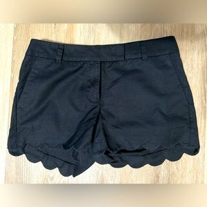 J. Crew Black Linen Scalloped Shorts (4)